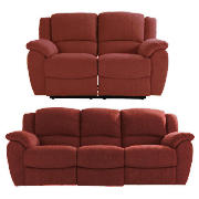 large & regular recliner sofas, red