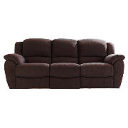 large recliner sofa, chocolate