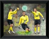 PIX4GIFTS Artur Boruc Framed 16x12` (406x305mm) `Urban Grafix` Montage, 2008/09 Season, Celtic FC.