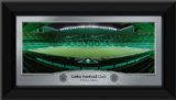 PIX4GIFTS Celtic Park Framed Empty Ground `Green Lights` Halfway Line Desktop Panoramic Celtic FC.