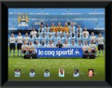 PIX4GIFTS Framed 16x12` (406x305mm) Team Photo, 2008/09 Season, Manchester City.