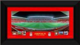 Liverpool FC Empty Anfield at Night Official Framed Panoramic Desktop Photograph