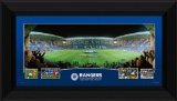 Rangers Vs Barcelona Line-up, Champions League 12x7` (320x180mm) Desktop Print with struttback, Rangers FC.