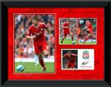PIX4GIFTS Steven Gerrard 16x12` Framed Player Profile 2008 - Liverpool FC
