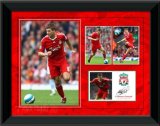 Steven Gerrard Framed 8x6` 2008 Player Profile, Liverpool FC