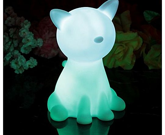 PK Green 20cm LED Mood Light Night Lamp - Cat
