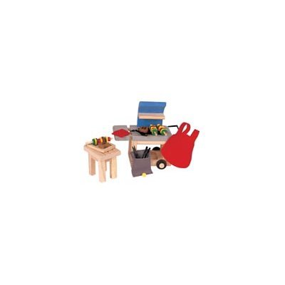 7335: BBQ Set (Wooden Dollhouse Furniture)