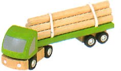 Plan Toys Plan City 60051: Logging Truck & Logs