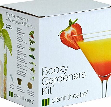 Plant Theatre Boozy Gardeners Kit - 6 Varieties to Grow -Great Gift Idea