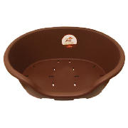 dog bed large chocolate brown