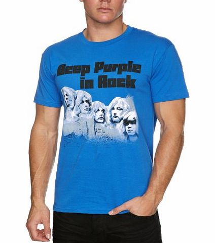 Plastic Head Deep Purple In Rock Mens T-Shirt Blue Large