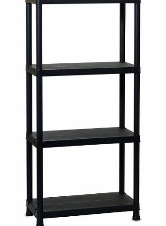 Plastmeccanica S.P.A. TOOMAX 138 x 60 x 30cm Universal Shelving 63-4 Maxi Shelf Unit with 4 Shelves - Black