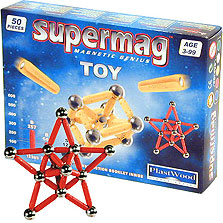 Supermag Magnetic Toy - 50 Piece Set
