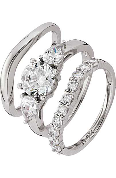 Platinum Couture Platinum Plated Sterling Silver 2.75ct Look CZ