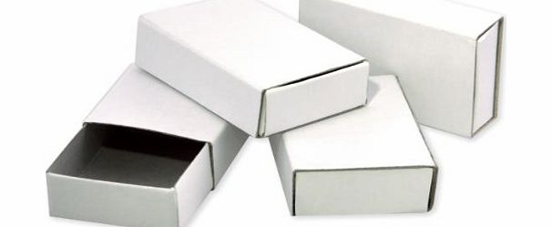 Playbox - Matchboxes (White) - 55 x 35 x 15 mm - 50 pcs