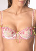 Playboy Intimates White Label Embroidery and Ribbons balcony bra