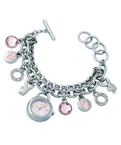 playboy Ladies Bracelet Pink Dial Watch