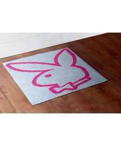 Playboy Rug - White and Pink