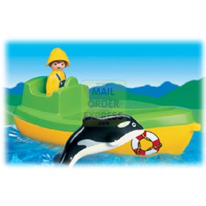 Playmobil 123 Fishing Boat and Whale