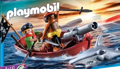 Playmobil 5137 Pirates Rowboat with Shark