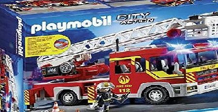 Playmobil 5362 City Action Fire Brigade Engine Ladder Unit with Lights and Sounds