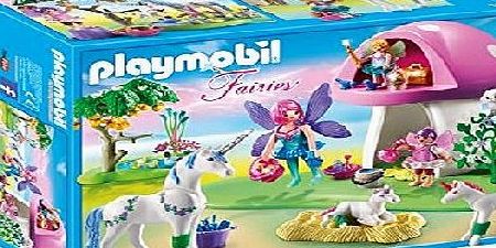 Playmobil 6055 Princess Fairies Playset with Toadstool House