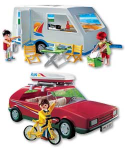 PLAYMOBIL Car and Caravan