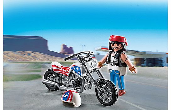 Playmobil Biker With Motorcycle Gift Egg - 5280