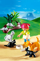 Playmobil Girl with Cats 4493