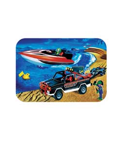 PLAYMOBIL Jeep With Powerboat