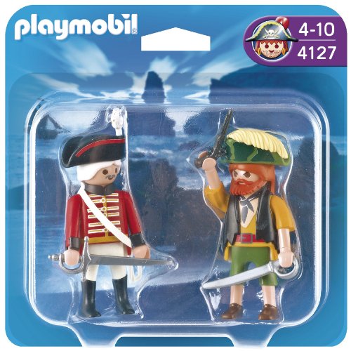 Playmobil Pirates 4127 Pirate and Redcoat Soldier Duo Pack