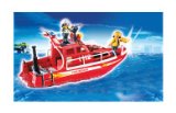 PLAYMOBIL (UK) LTD Fire Rescue Boat and Pump 3128