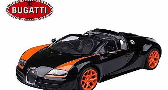 PL9351 1:14 Official Bugatti Veyron 16.4 Grand Sport Vitesse 2.4Ghz Electric Radio Controlled RC Electric Car - Ready To Run, EP (Black)