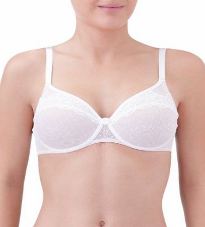 Playtex Tonique Contour Decorated Bra Full Cup Womens Bra Ivory 34D