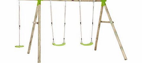Loris Wooden Pole Swing Set
