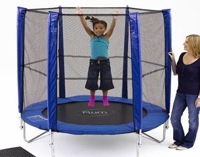 Plum Products Play 6 ft. Blue Trampoline and Enclosure
