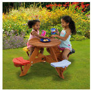 Products Round Picnic Table And Coloured Seat