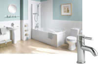 Plumbworld Sorrento Bathroom Suite with Whirlpool Bath