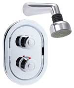 Plumbworld Tempest Concealed Thermostatic Shower with Kit 200 Chrome