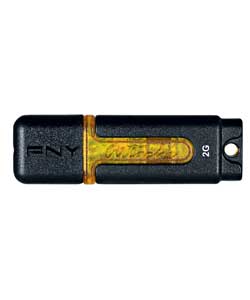 PNY 2GB Black and Orange Pen Drive