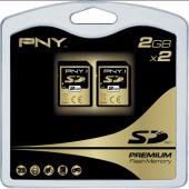pny 4GB Twin Pack SD (2x2GB) Card