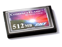 PNY 512MB CF (Compact Flash) Memory Card (Type I)