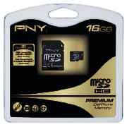 PNY Micro SDHC Memory Card - 16GB