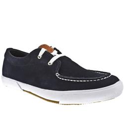 Male Hopkins Suede Upper Fashion Trainers in Blue