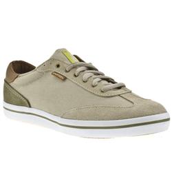 Pointer Male Pointer Fairbank Fabric Upper Lace Up Shoes in Khaki