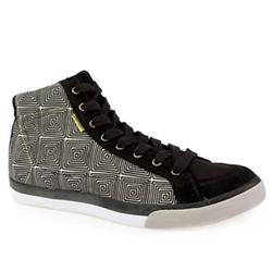 Pointer Male Pointer Soma Suede Upper Fashion Trainers in Black and White