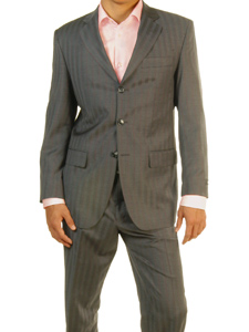 pin-striped suit