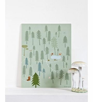 Evergreen tree poster - green - Camille Engman
