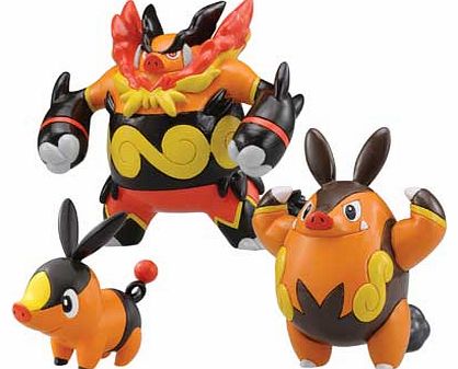 Pokemon Evo 3 Pack - Tepig. Pignite and Emboar