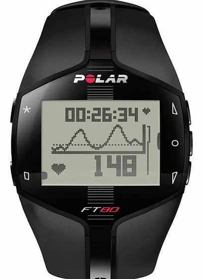 Polar FT80 Heart Rate Monitor - Black 90032785